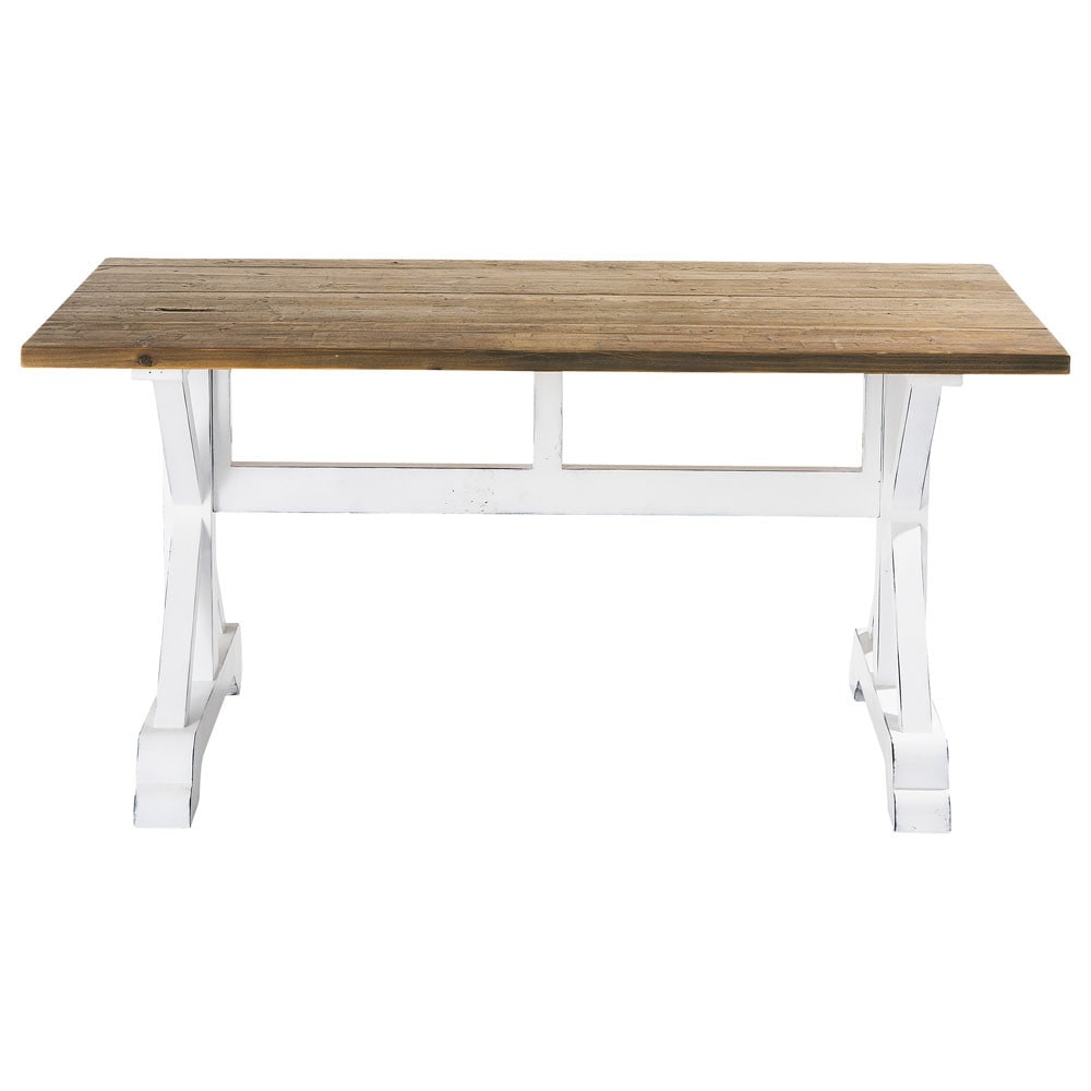 Tavolo per sala da pranzo a listelli di legno riciclato l 160 cm ...