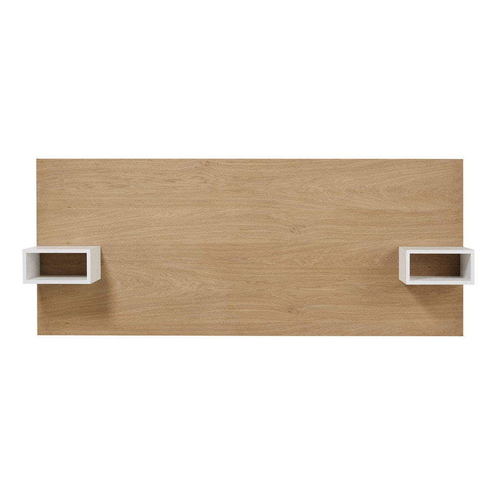 Testata da letto 160 cm con contenitori in rovere 160 cm austral ...