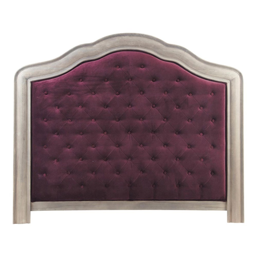 tete de lit velours t 234 te de lit 140 velours violet domitille maisons du monde tete de lit velours t 234 te de lit 140 velours violet domitille maisons du monde