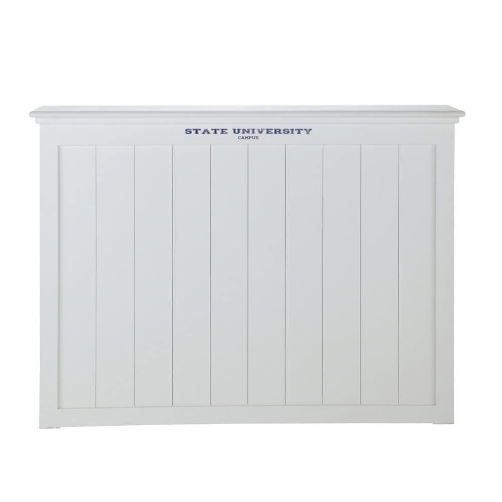 Lit En Bois Blanc : princeton t?te de lit en bois blanc l 140 cm avec cette t?te de lit Lit En Bois Blanc : princeton t?te de lit en bois blanc l 140 cm avec cette t?te de lit
