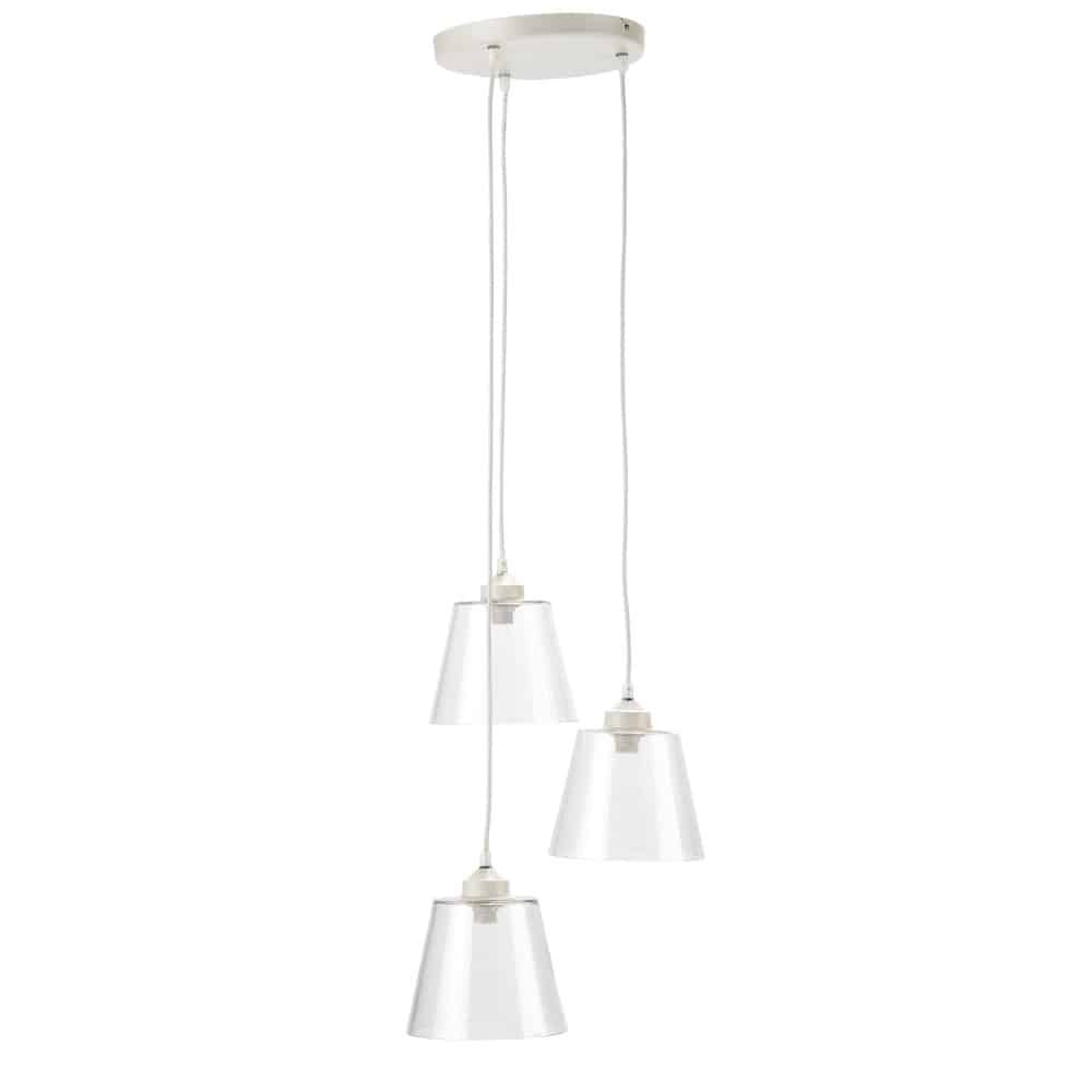 TORONTO triple glass lampshade pendant lamp D 36cm Maisons du Monde