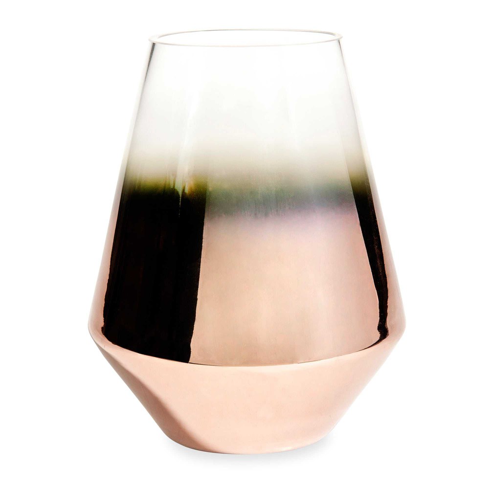 Vase en verre cuivré H 21 cm COPPER Maisons du Monde