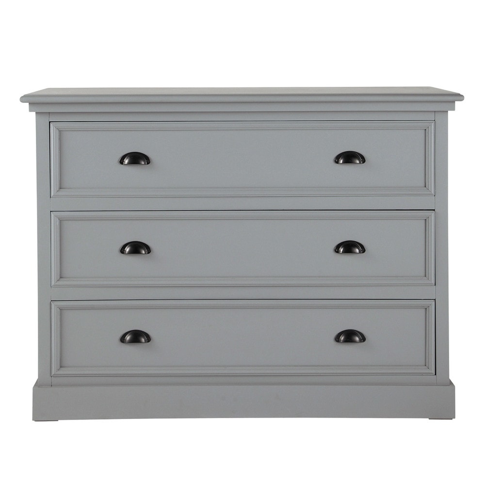 Wooden chest of drawers in grey W 115cm Newport Maisons du Monde