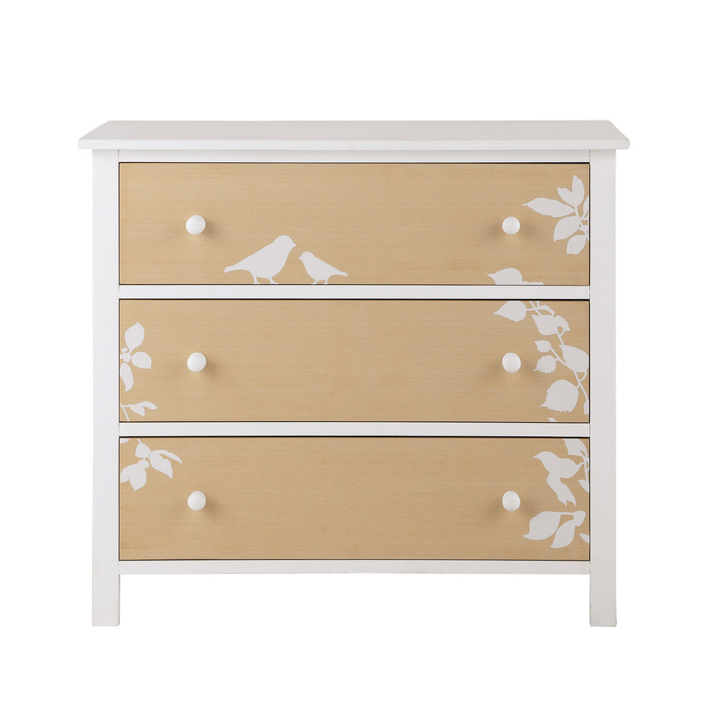 Wooden child's chest of drawers in white W 85cm Lapinou Maisons du Monde