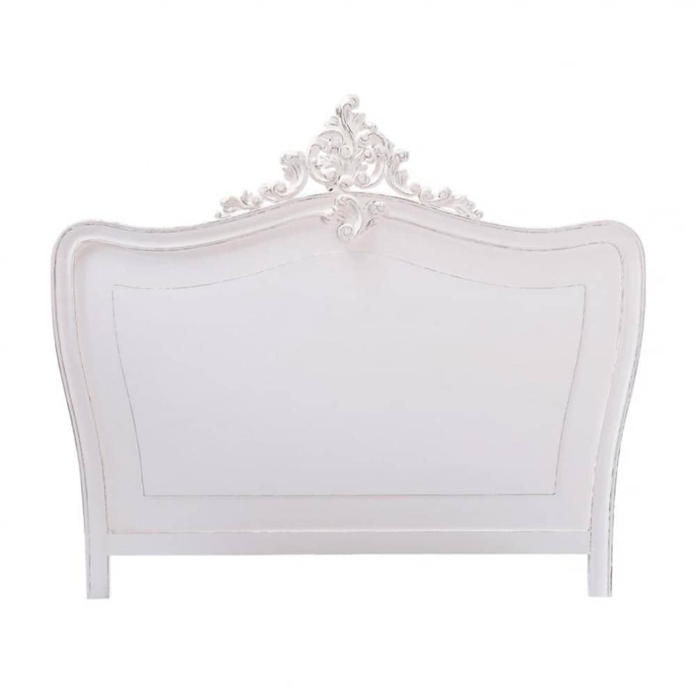 Wooden headboard in white W 160cm Comtesse Maisons du Monde