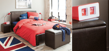 Pouf rond Vintage