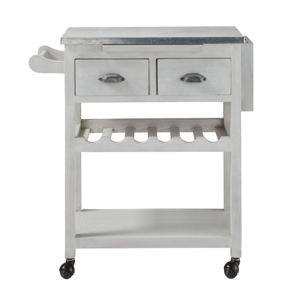 White Kitchen Trolley grey acacia wood kitchen trolley l 80 cm zinc | maisons du monde White Kitchen Trolley grey acacia wood kitchen trolley l 80 cm zinc | maisons du monde
