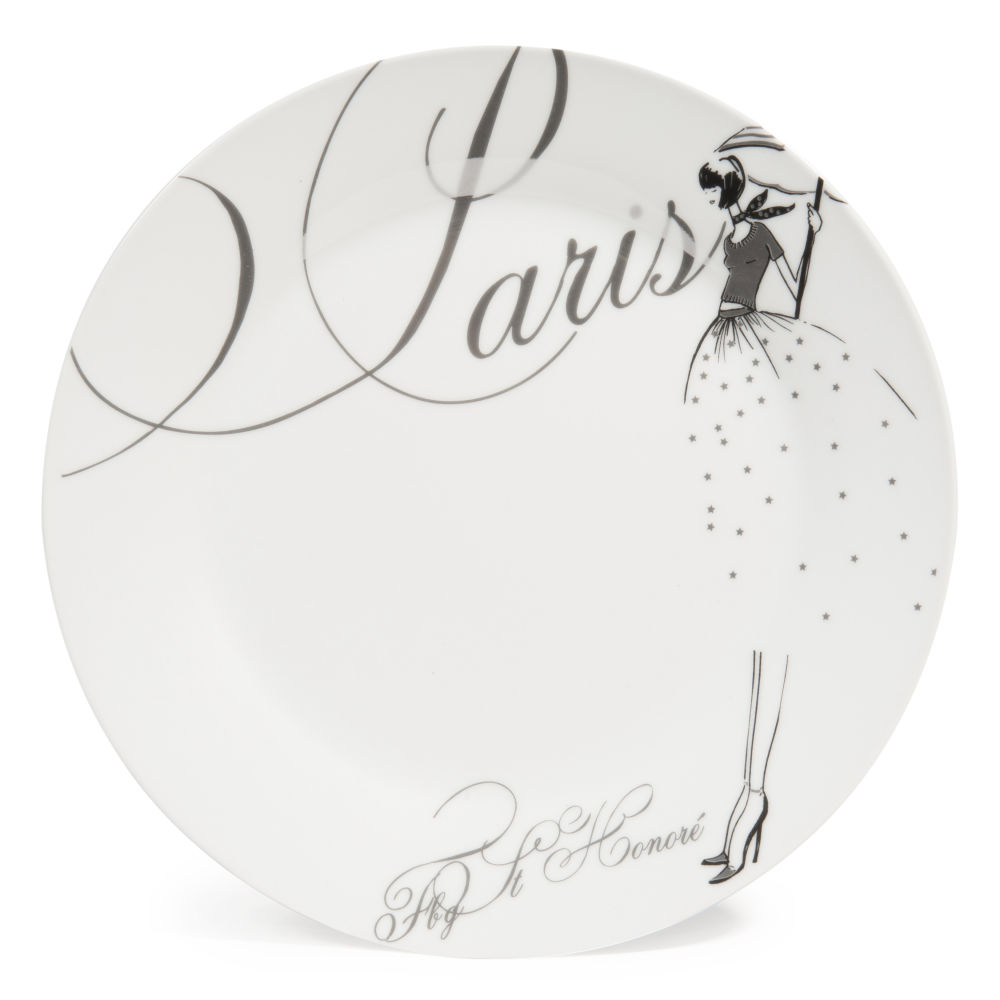 Charming Maison Du Monde Paris 13 #8: PARIS MODEUSE Porcelain Dinner Plate In White D 27cm | Maisons Du Monde Charming Maison Du Monde Paris 13 #8: PARIS MODEUSE Porcelain Dinner Plate In White D 27cm | Maisons Du Monde