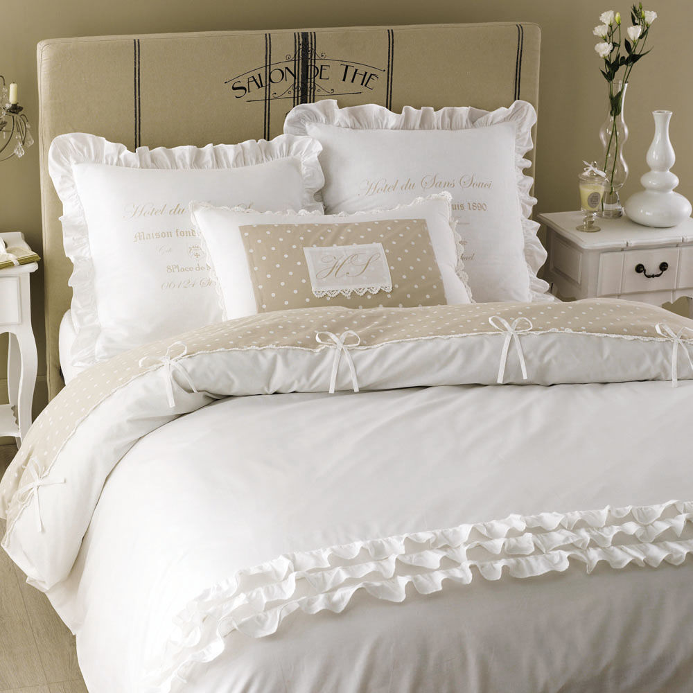 Parure De Lit Maison Du Monde #4: Parure De Lit En Coton Blanche 220 X 240 Cm SANS SOUCI | Maisons Du Monde Parure De Lit Maison Du Monde #4: Parure De Lit En Coton Blanche 220 X 240 Cm SANS SOUCI | Maisons Du Monde