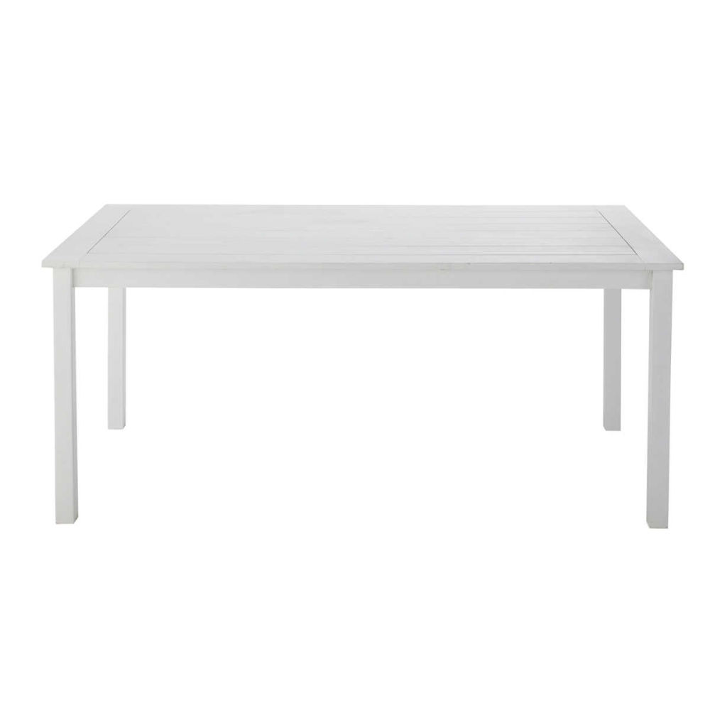 tavolo bianco da giardino in acacia l 180 cm port blanc | maisons ... - Tavolo Da Giardino In Legno Bianco tavolo bianco da giardino in acacia l 180 cm port blanc | maisons ... - Tavolo Da Giardino In Legno Bianco