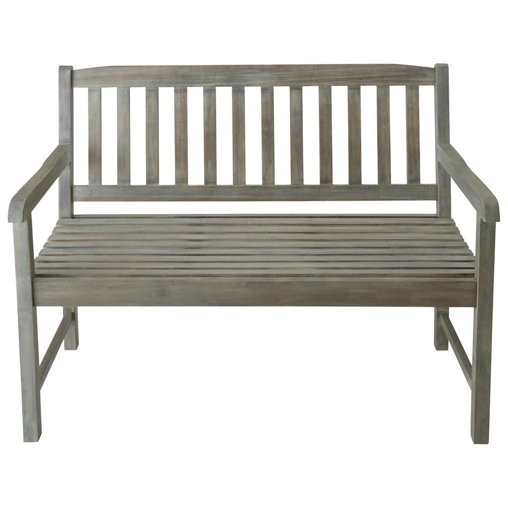 2Sitzer Gartenbank aus Akazienholz, taupe Saint St Malo Maisons du
