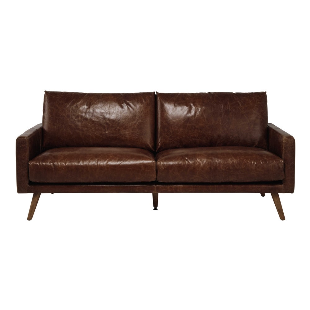 3 Seater Leather Sofa In Cognac Colour 3 Seater Leather Sofa In Cognac Colour