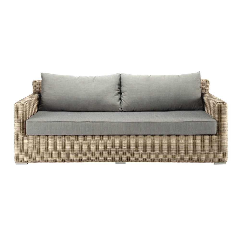 3Sitzer Gartensofa aus Kunstharzgeflecht St Raphaël Maisons du Monde