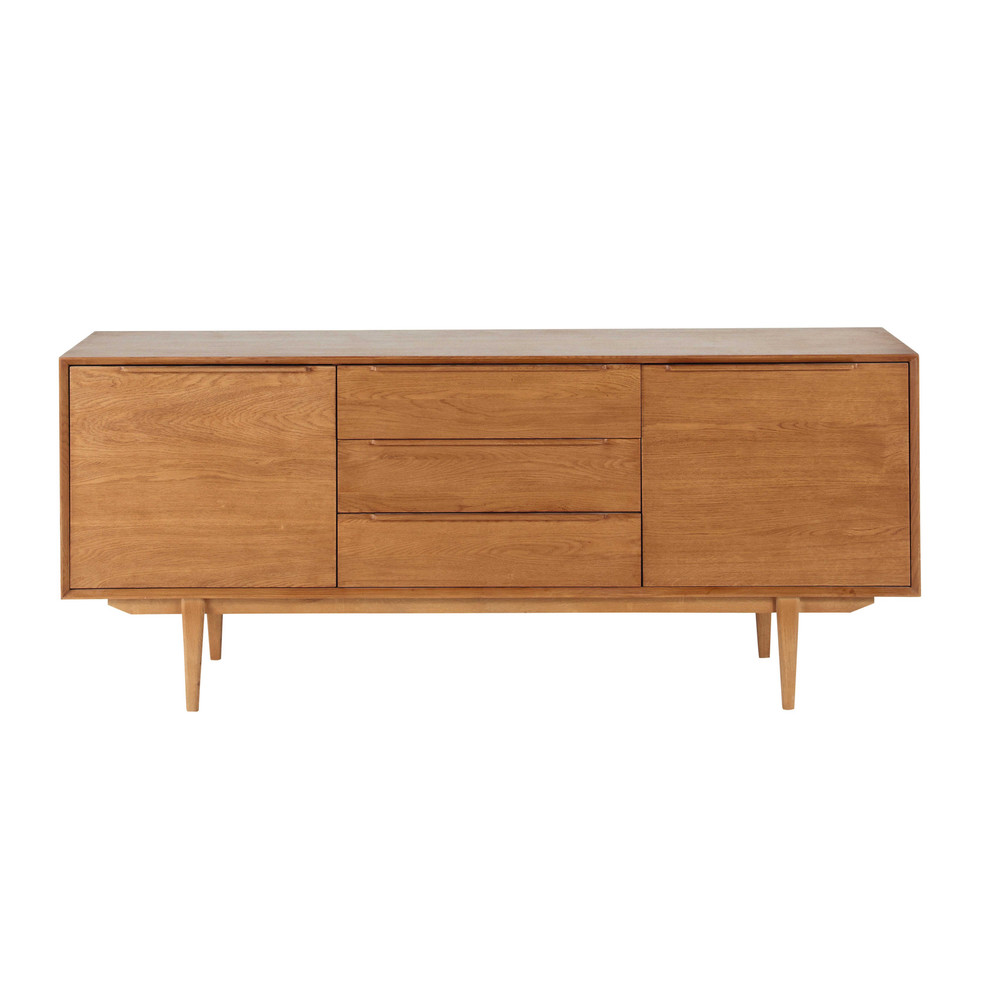 Aparador horizontal vintage de roble macizo Portobello Maisons du Monde Armário Multiuso Nas Casas Bahia ~ Aparador horizontal vintage de roble macizo Portobello Maisons du Monde