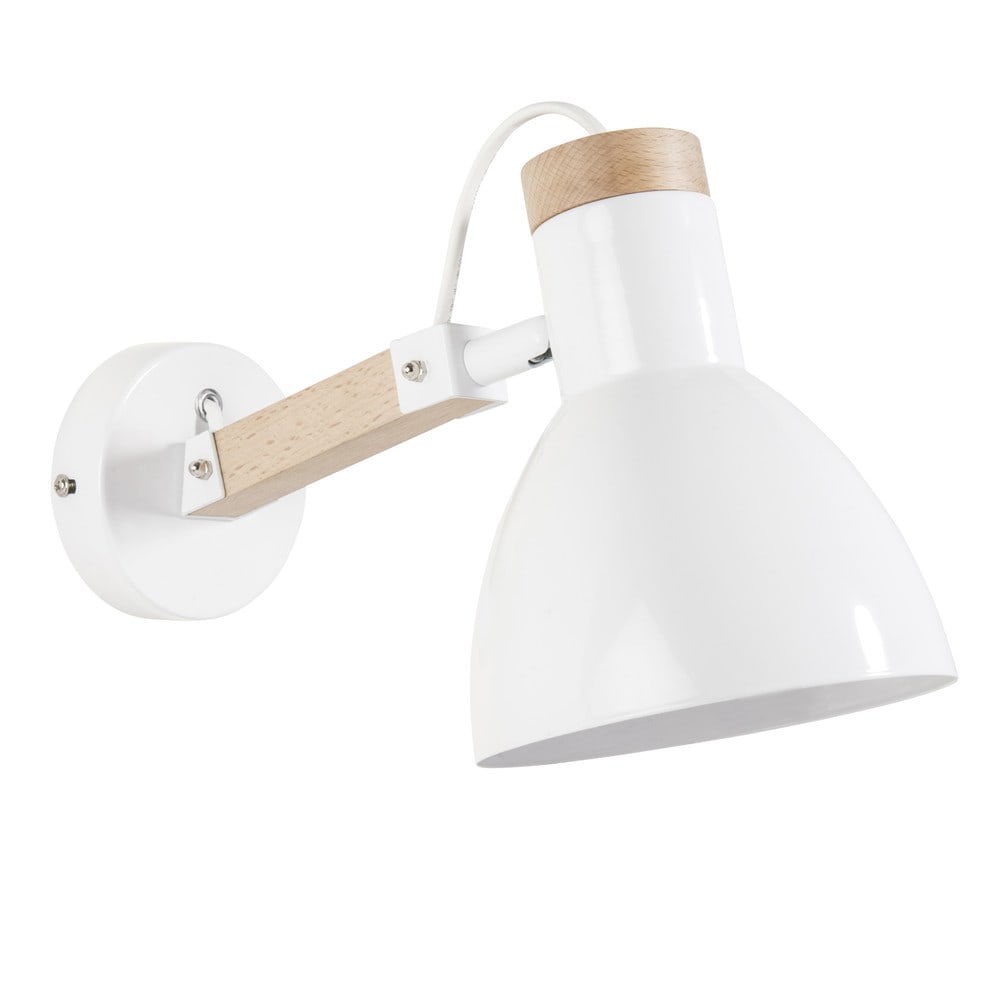 Applique en métal blanc H 16 cm WOOD VINTAGE Maisons du Monde