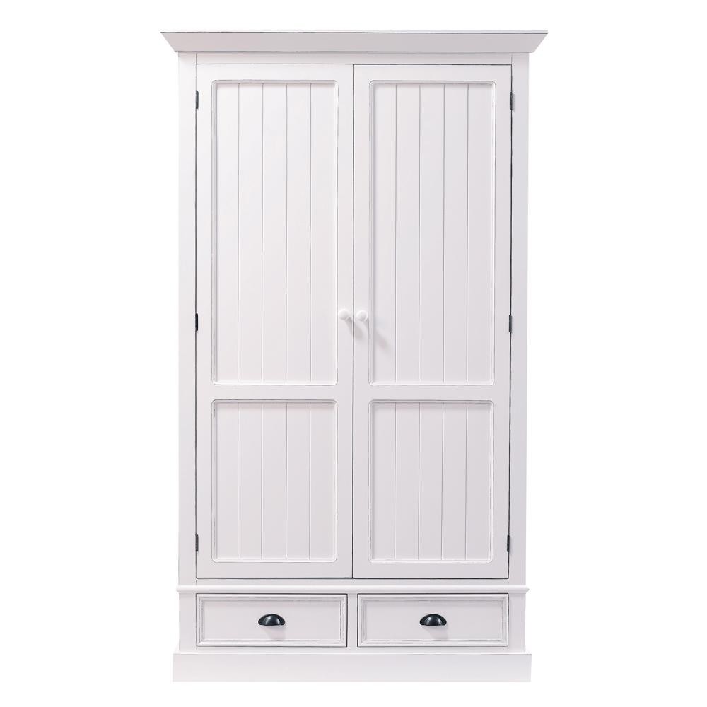 Armario de abeto blanco An 114 cm Newport Maisons du Monde Aparador Tampo De Vidro ~ Armario de abeto blanco An 114 cm Newport Maisons du Monde