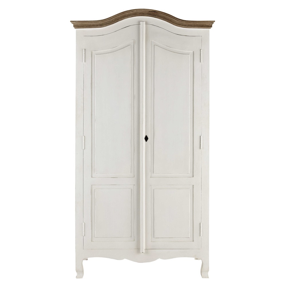 Armoire en manguier blanc L 110 cm Versailles Maisons du Monde
