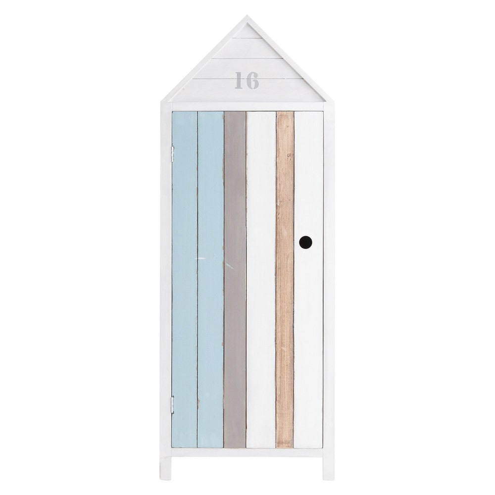 Armoire enfant en bois blanc Océan Maisons du Monde