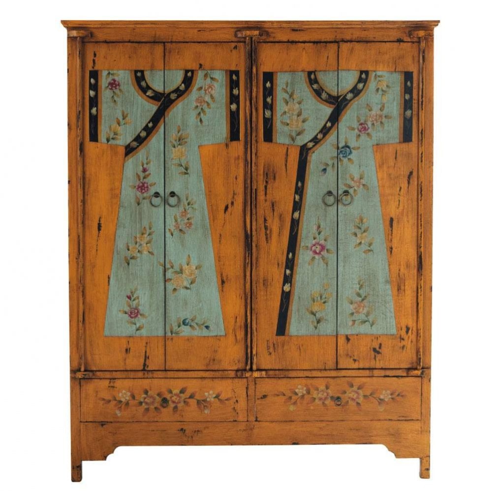Armoire imprimée en bois L 150 cm Kimono Maisons du Monde