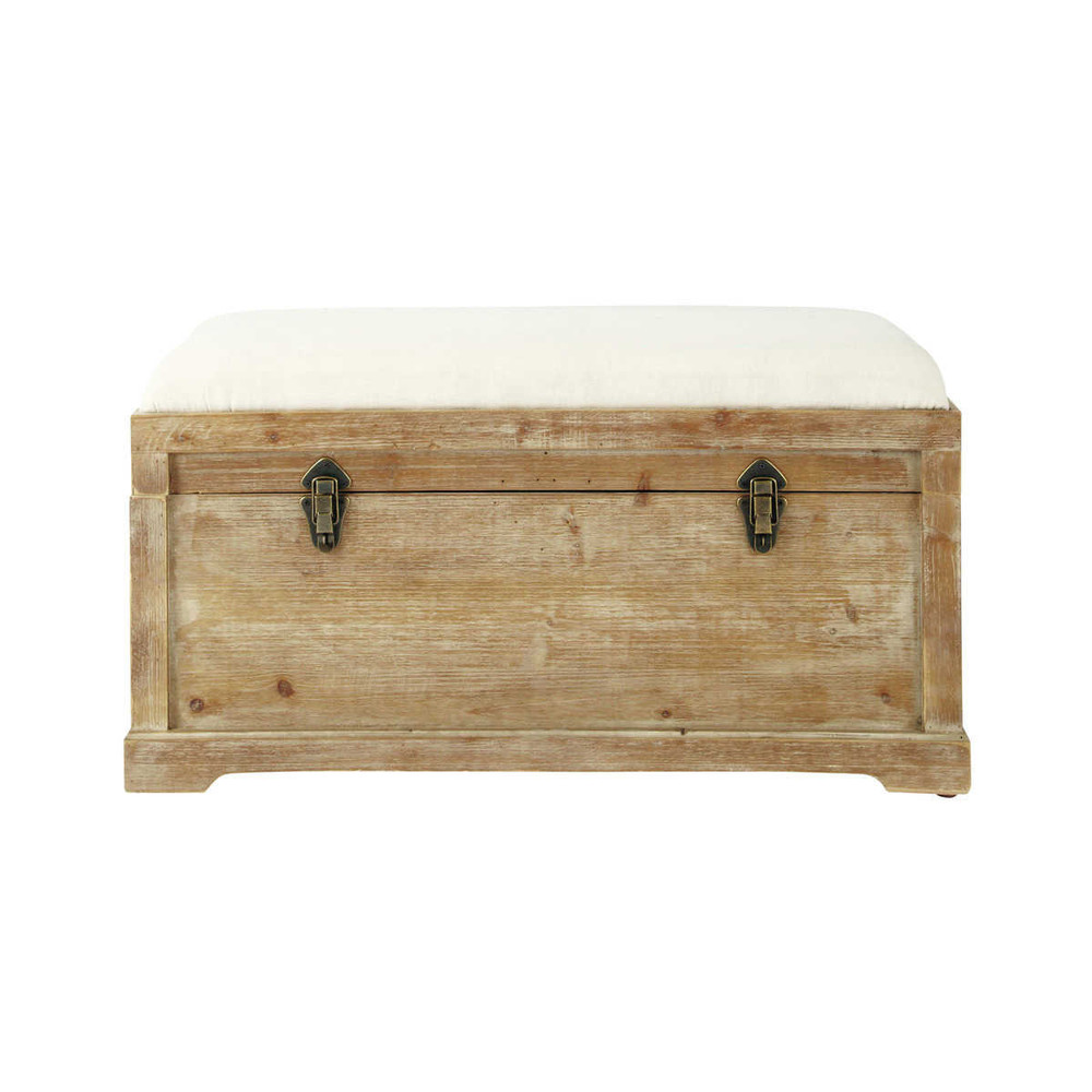 Coffre De Rangement Avec Banc banc avec coffre de rangement en bois de sapin et coton l Coffre De Rangement Avec Banc banc avec coffre de rangement en bois de sapin et coton l