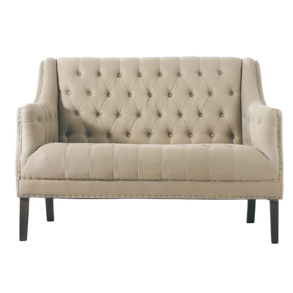 Banquette 2 places capitonnée Marilyn | Maisons du Monde