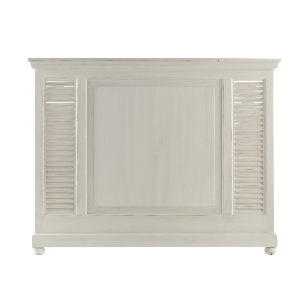 Bett-Kopfteil aus Mangoholz, B 160 cm, cremeweiß Castille | Maisons du