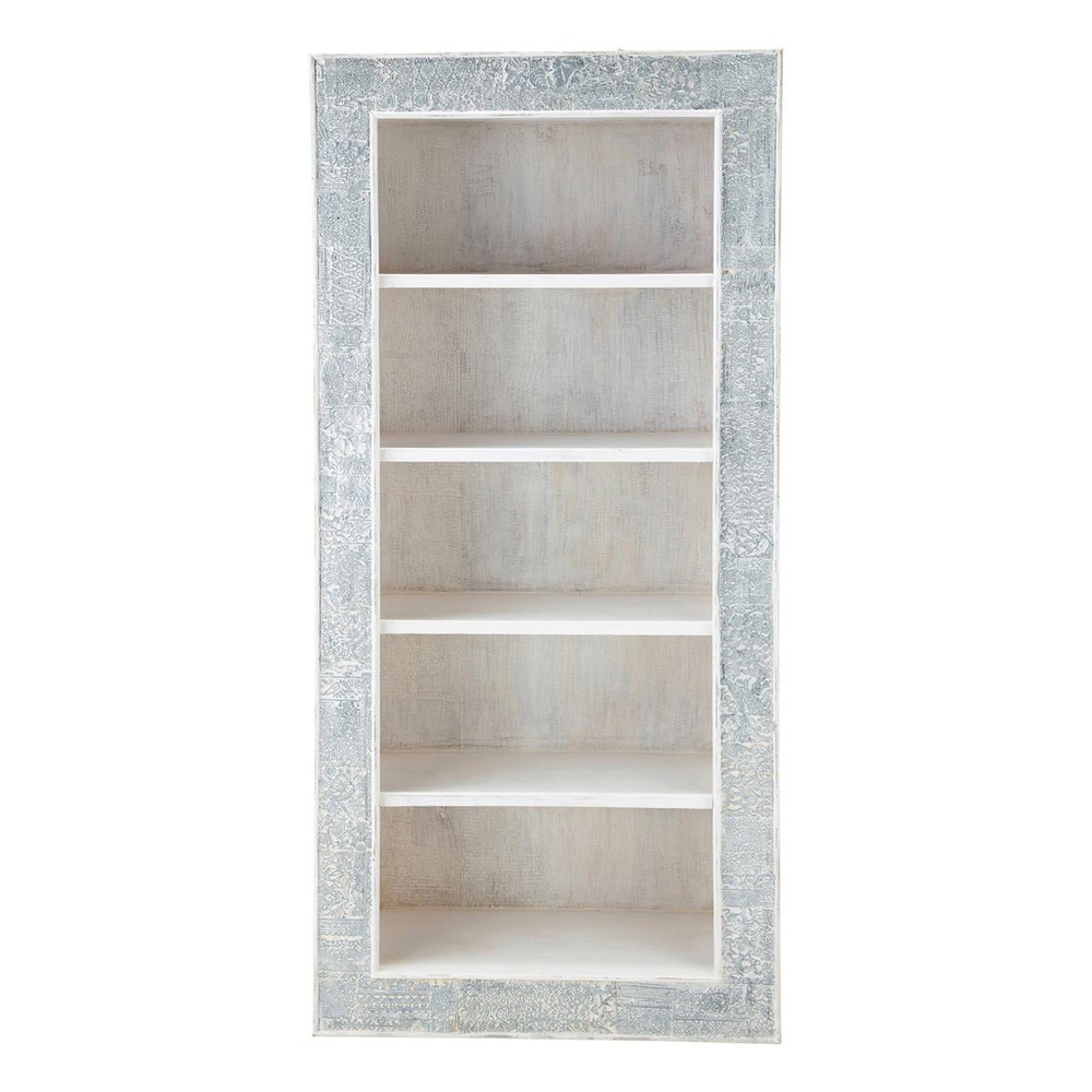 Bibliothèque indienne en manguier massif blanche L 90 cm Udaipur Maisons du -> Maison Du Monde Table Basse Udaipur Bibliothèque indienne en manguier massif blanche L 90 cm Udaipur Maisons du -> Maison Du Monde Table Basse Udaipur