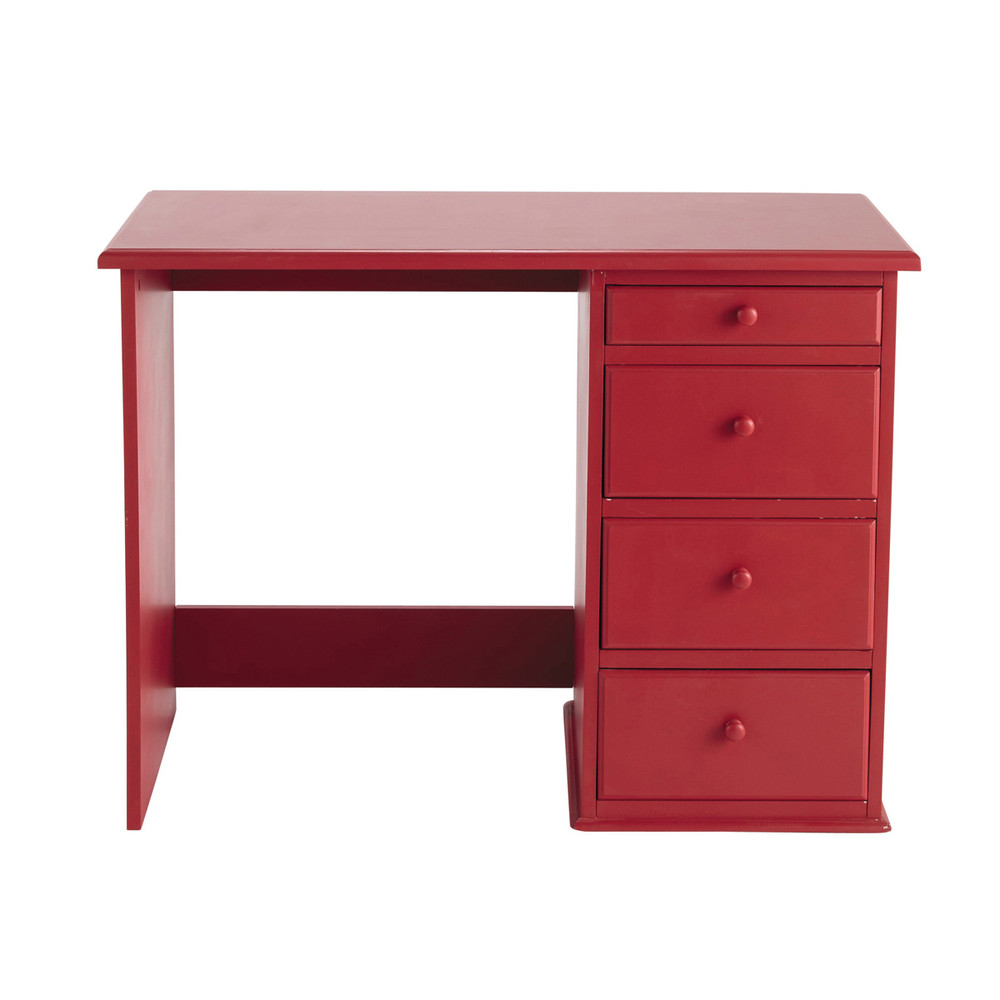 Maison Du Monde Bureau Enfant #11: Bureau Enfant En Bois Rouge L 105 Cm Maison Du Monde Bureau Enfant #11: Bureau Enfant En Bois Rouge L 105 Cm