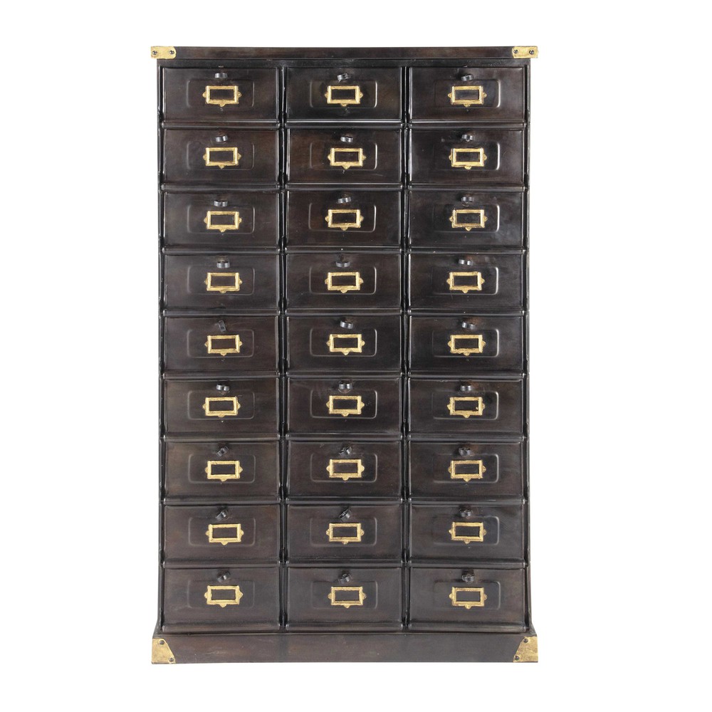 de rangement en métal noir L 104 cm Office Maisons du Monde