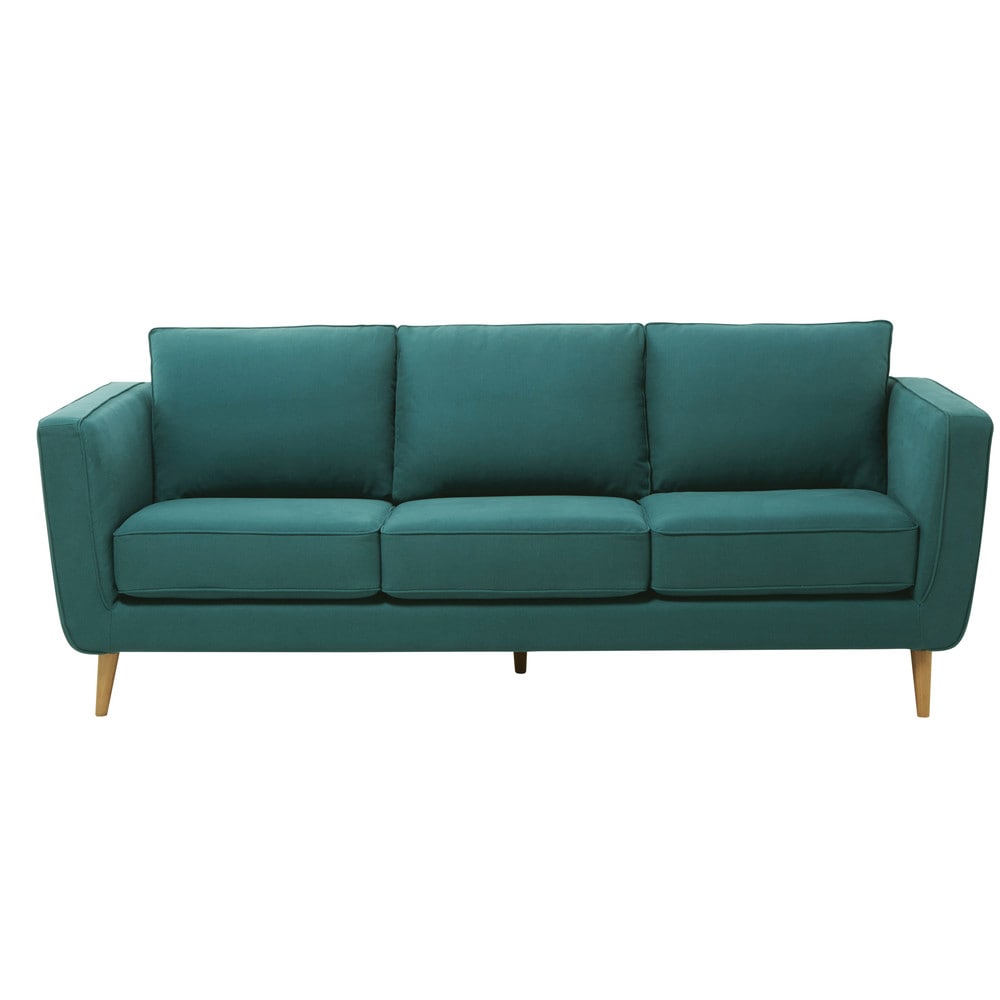 canapé bleu canard canap 233 3 4 places en tissu kendo bleu canard nils canapé bleu canard canap 233 3 4 places en tissu kendo bleu canard nils