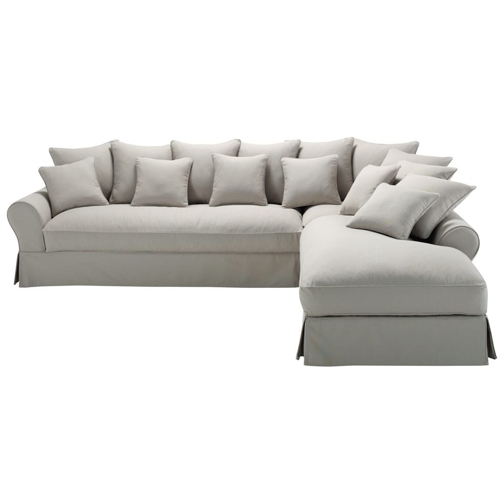 canapé gris clair canap 233 d angle droit 6 places en coton gris clair bastide maisons du monde canapé gris clair canap 233 d angle droit 6 places en coton gris clair bastide maisons du monde