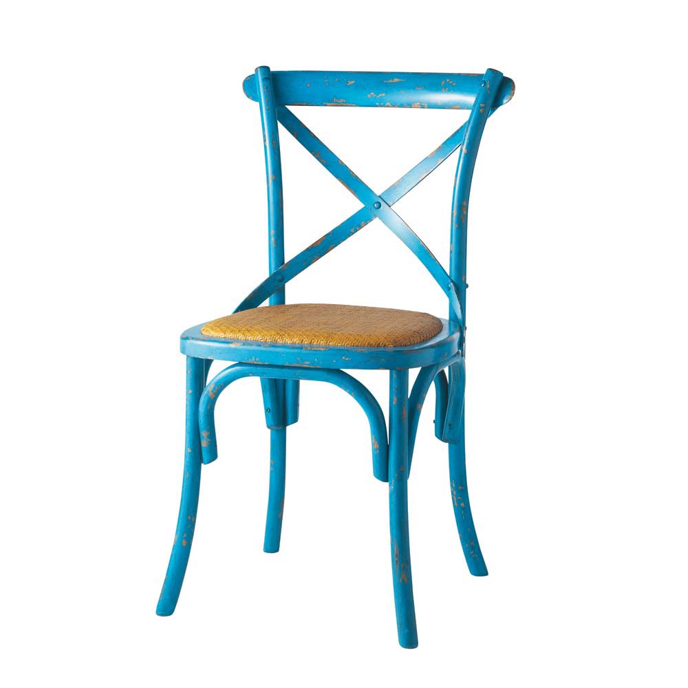 Chaise bleue Tradition Maisons du Monde