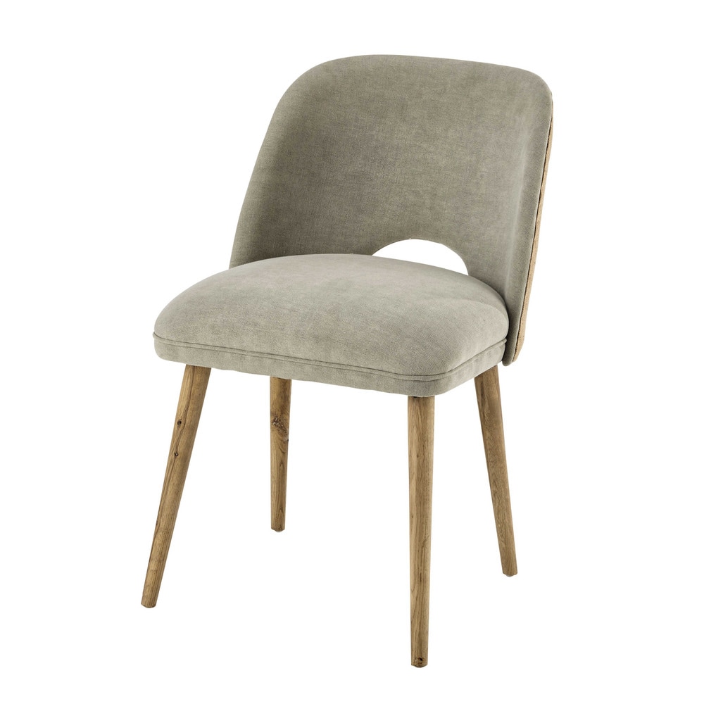 cool chaise en lin et chne massif with chaise suspendue ...