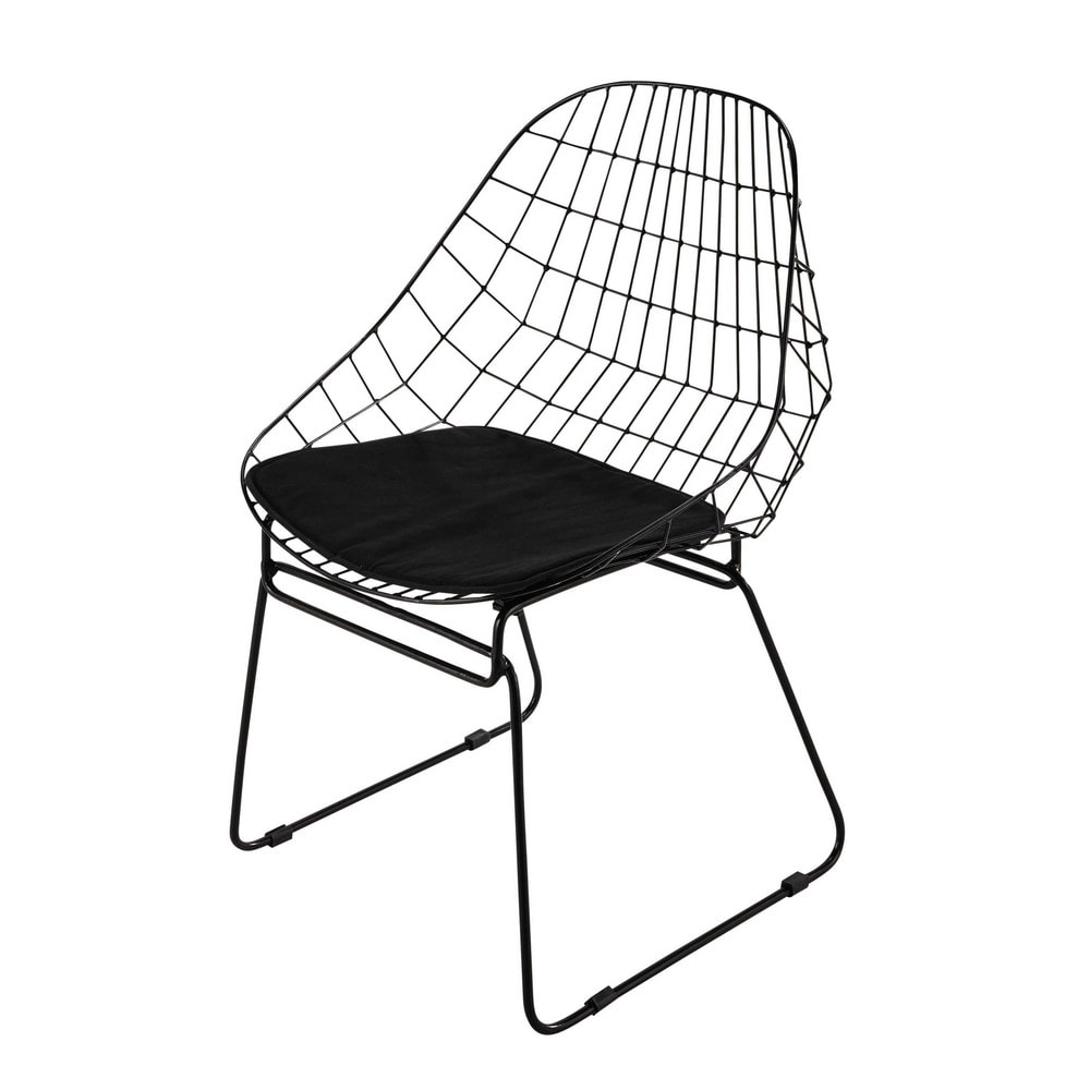 chaise en metal noire orsay 1000 9 8 155644_1
