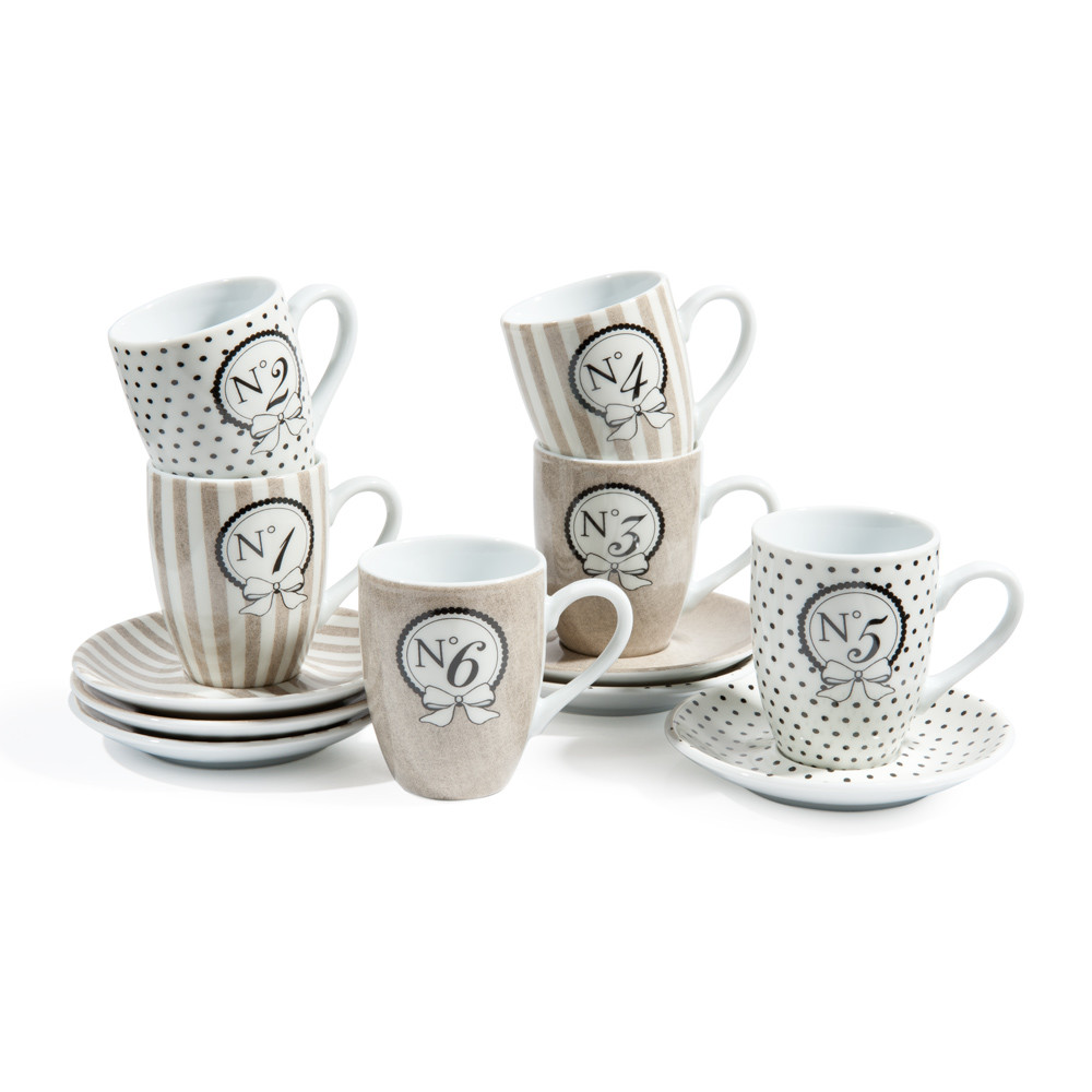 maison du monde tasse coffret 6 tasses 224 caf 233 avec soucoupes en porcelaine beiges mode maisons du monde maison du monde tasse coffret 6 tasses 224 caf 233 avec soucoupes en porcelaine beiges mode maisons du monde