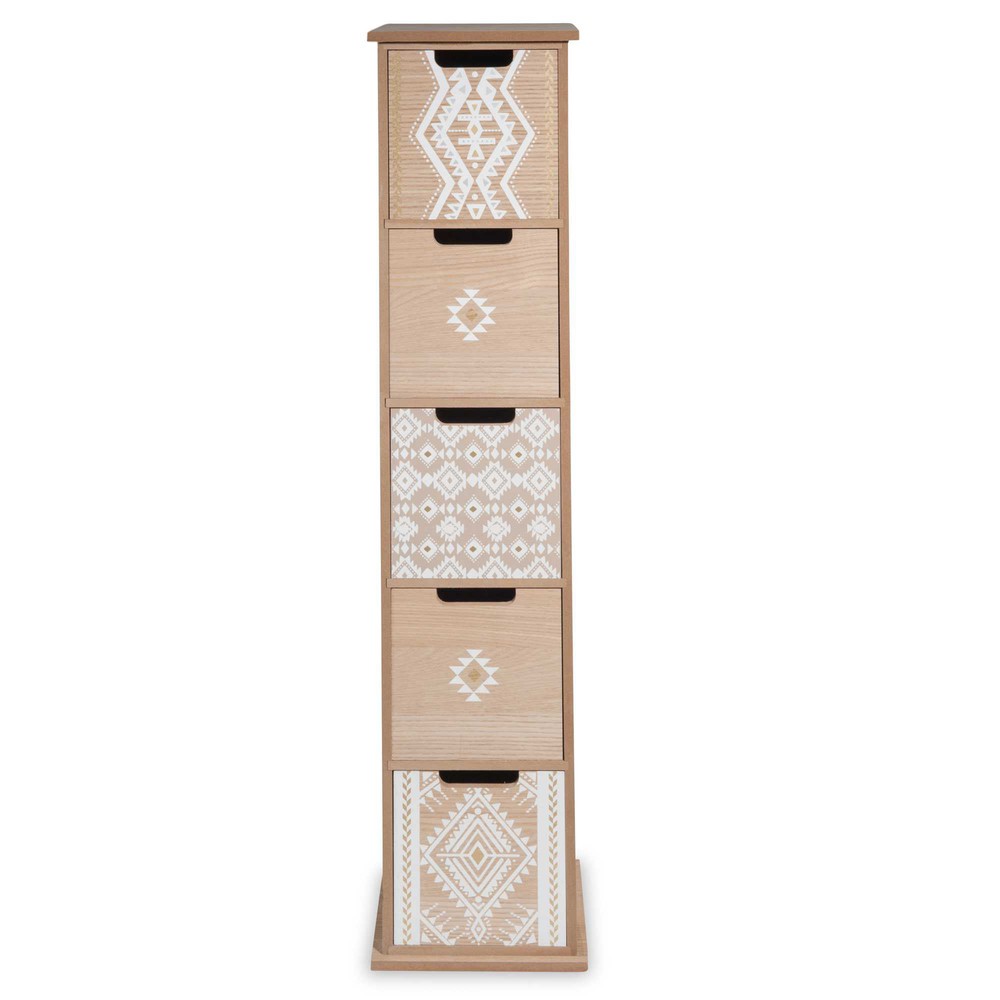 colonne de rangement colonne de rangement 5 tiroirs motifs ethniques white colonne de rangement colonne de rangement 5 tiroirs motifs ethniques white