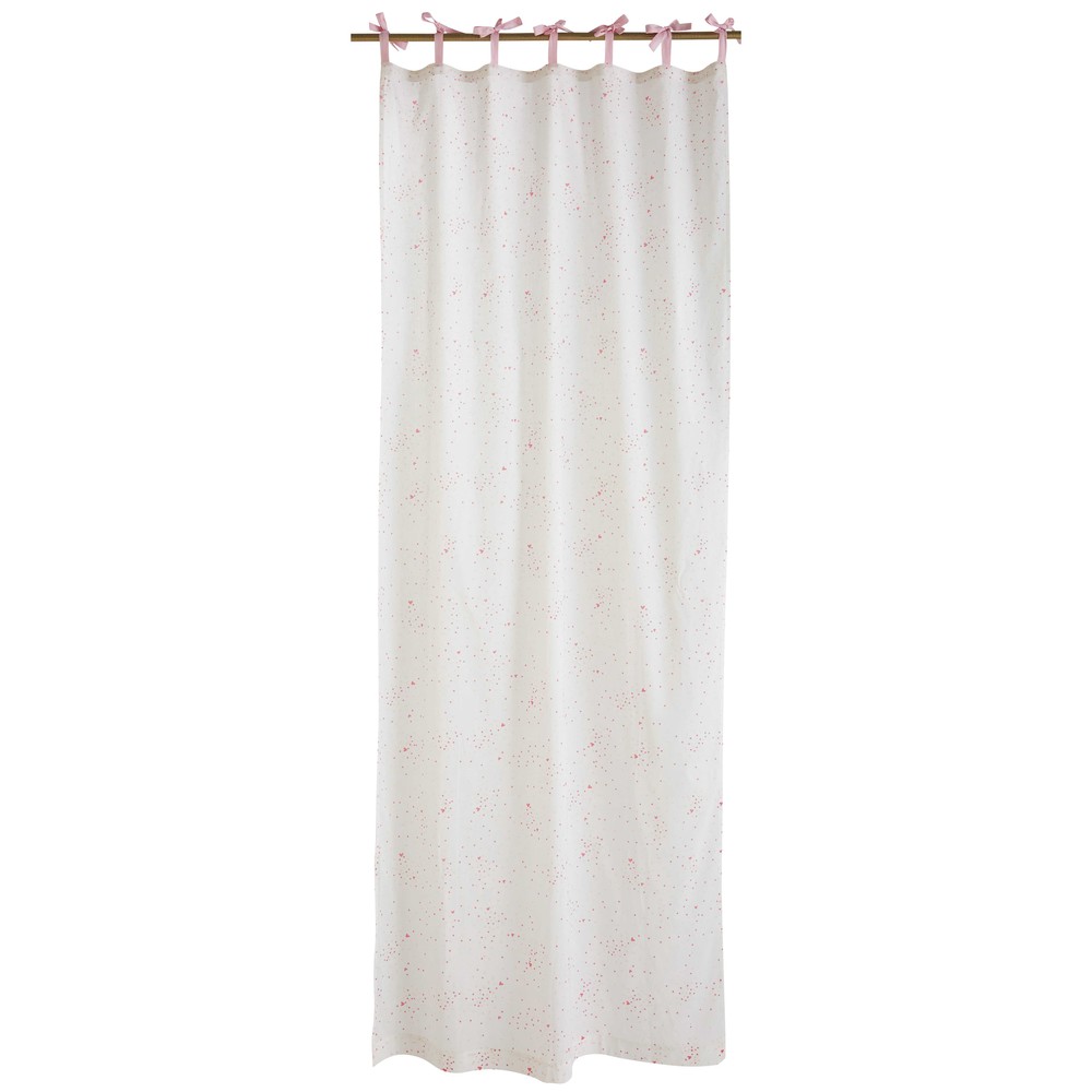 White Cotton Voile Tab Top Curtains Curtain