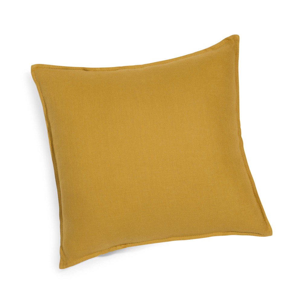 Exceptionnel Coussin Jaune Moutarde #5: Coussin En Lin Lavé Jaune Moutarde 45x45 Exceptionnel Coussin Jaune Moutarde #5: Coussin En Lin Lavé Jaune Moutarde 45x45