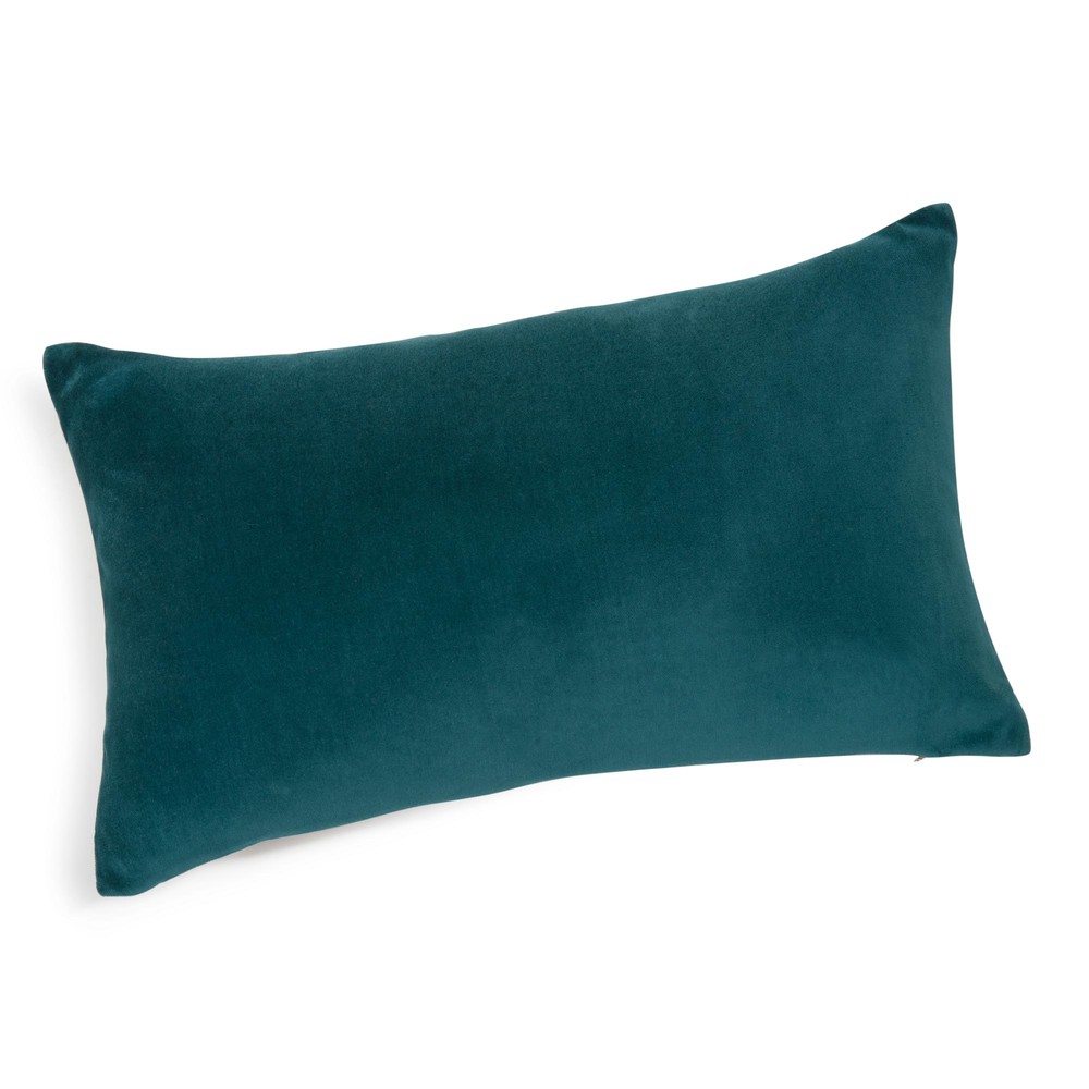 coussin bleu canard