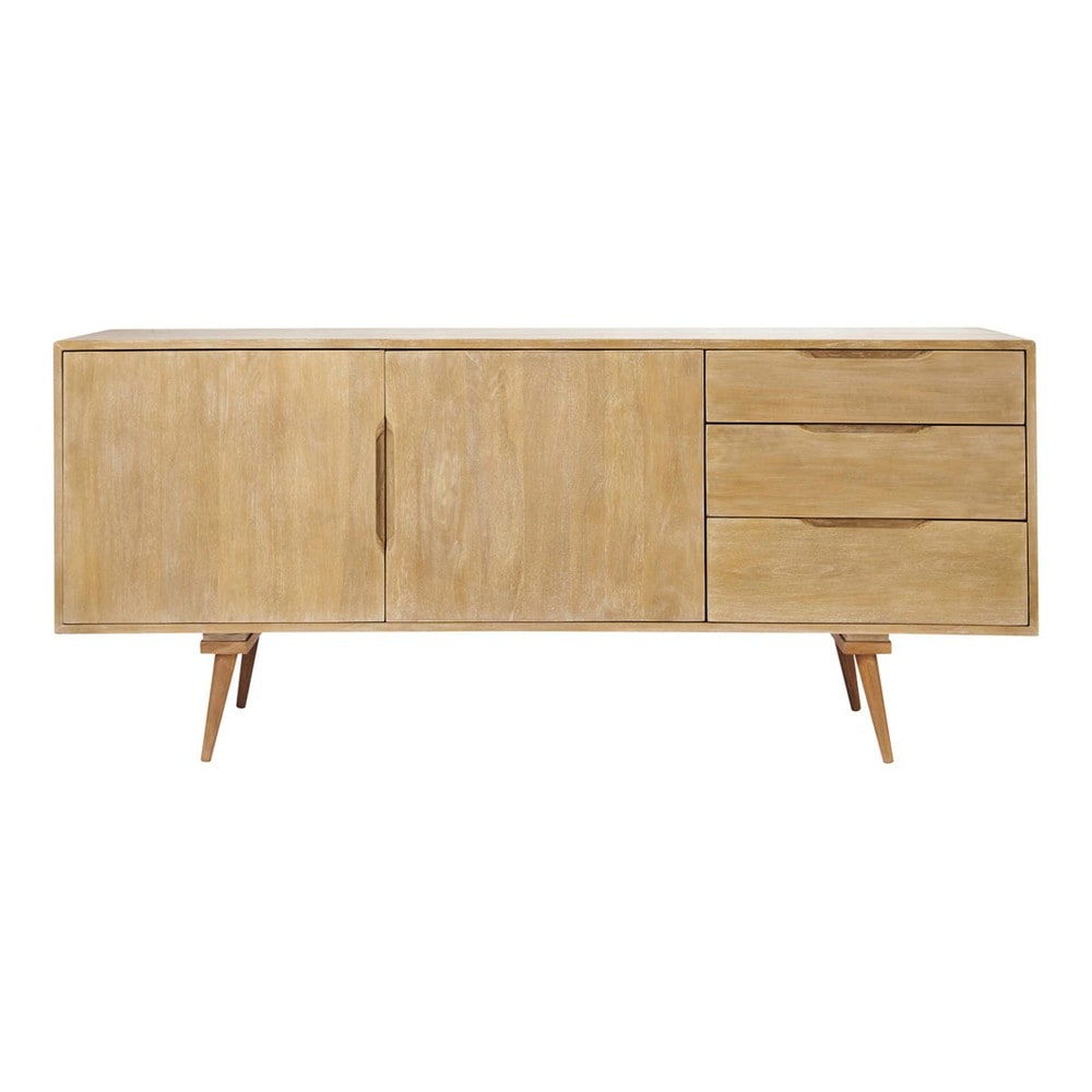 Credenza bassa lunga vintage in mango L 167 cm Trocadero Maisons du Monde
