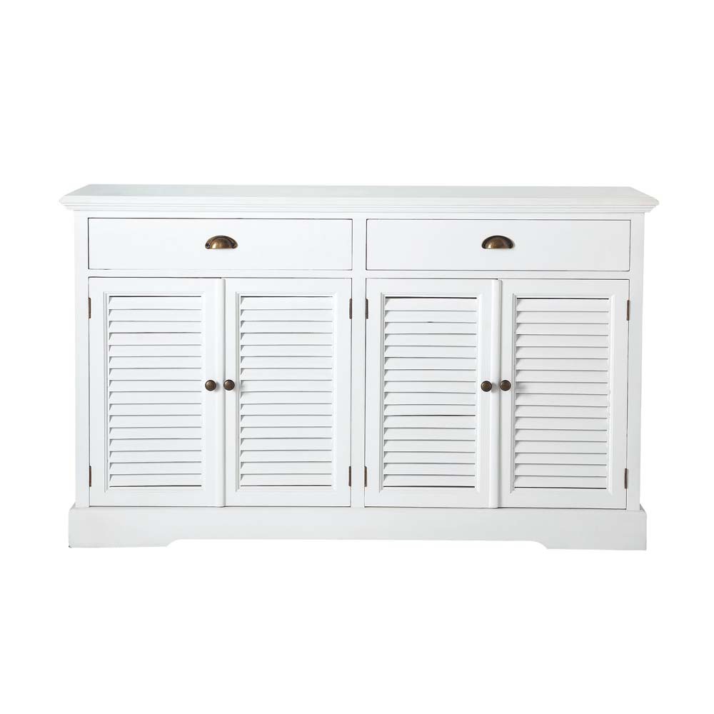 Credenza bianca in legno L 150 cm Barbade Maisons du Monde