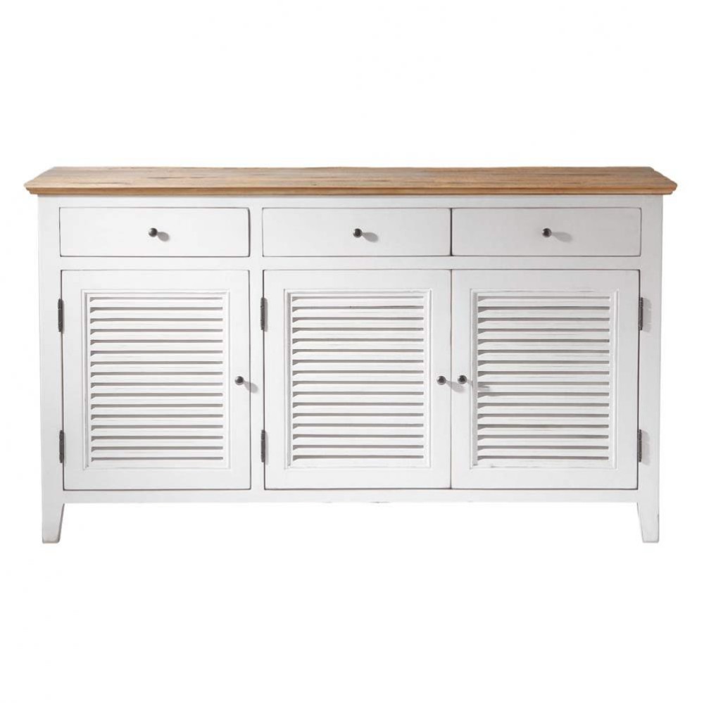 Credenza bianca in legno L 150 cm Sologne Maisons du Monde