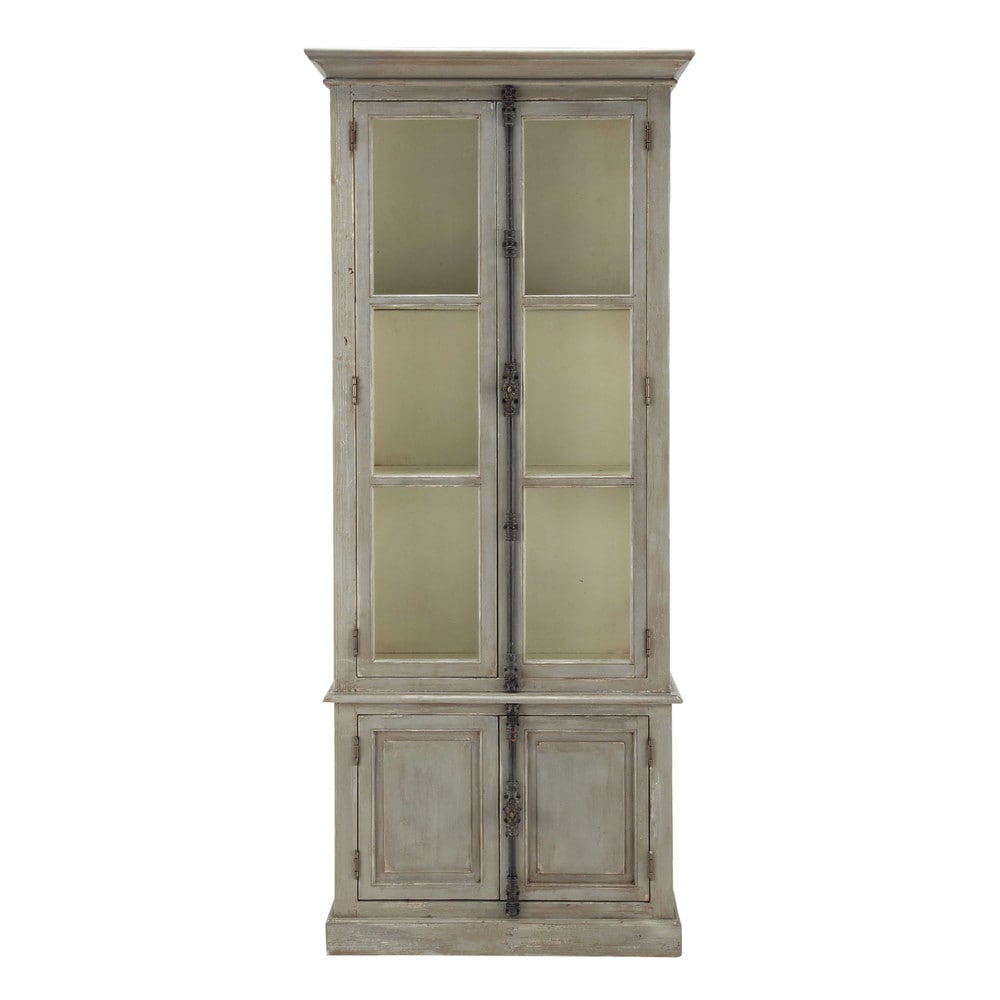 Credenza grigia in legno riciclato L 100 cm Pauillac Maisons du Monde