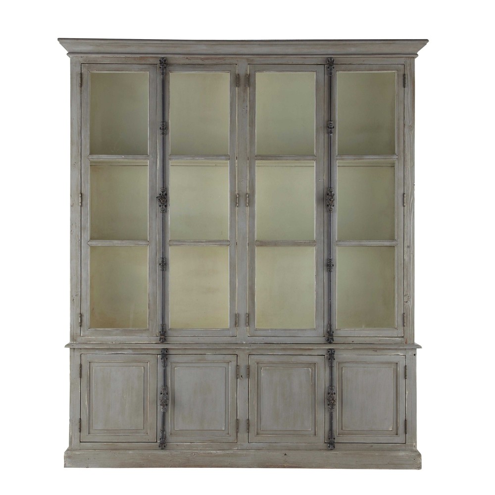 Credenza grigia in legno riciclato L 200 cm Pauillac Maisons du Monde