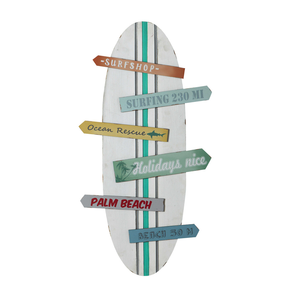 Creating A Classy Bar Cart Decorazione murale tavola da surf multicolore 45 x 90 cm SURFING ...