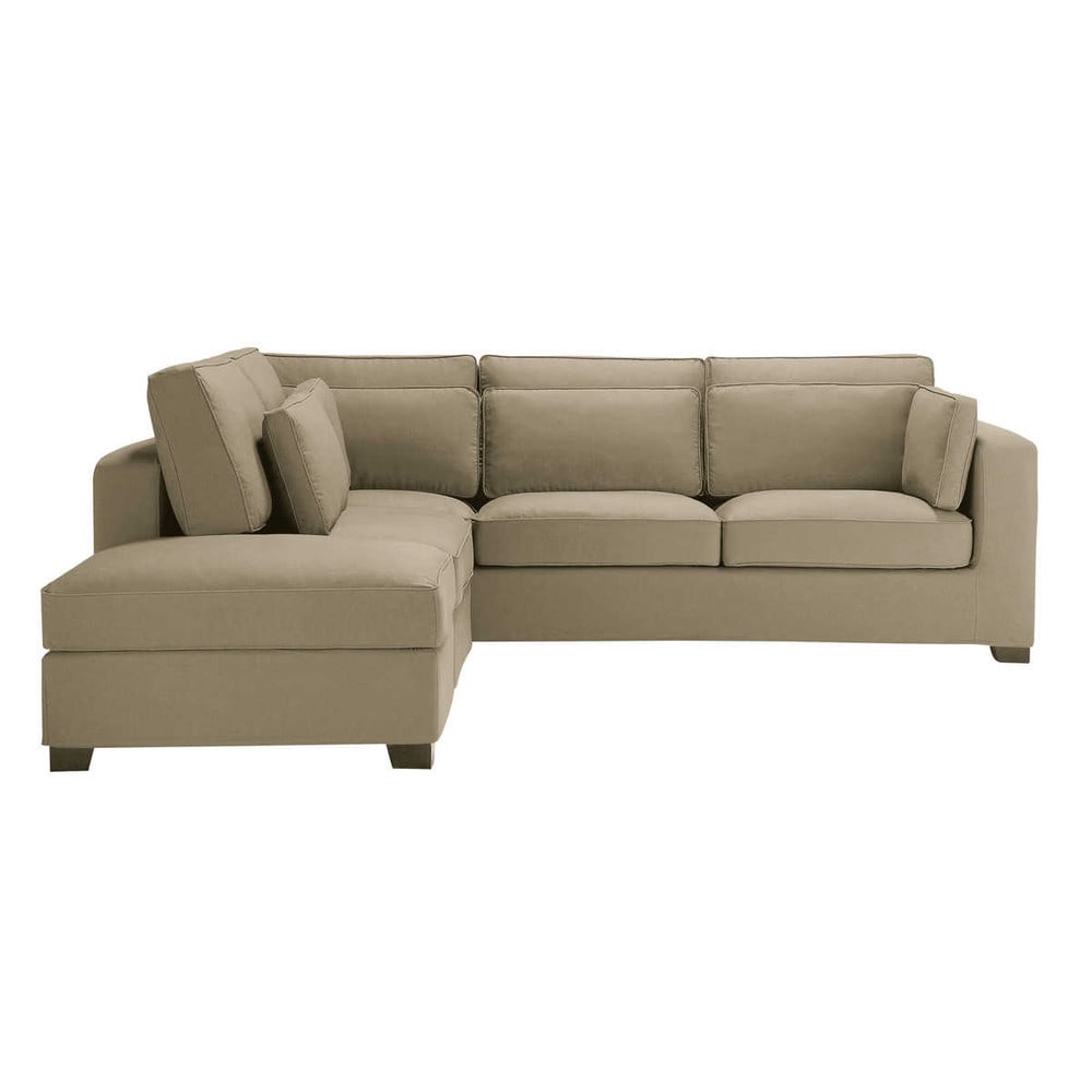 divano ad angolo color talpa in cotone 5 posti milano | maisons du ... - Angolo Tessuto Divano Letto Milano divano ad angolo color talpa in cotone 5 posti milano | maisons du ... - Angolo Tessuto Divano Letto Milano
