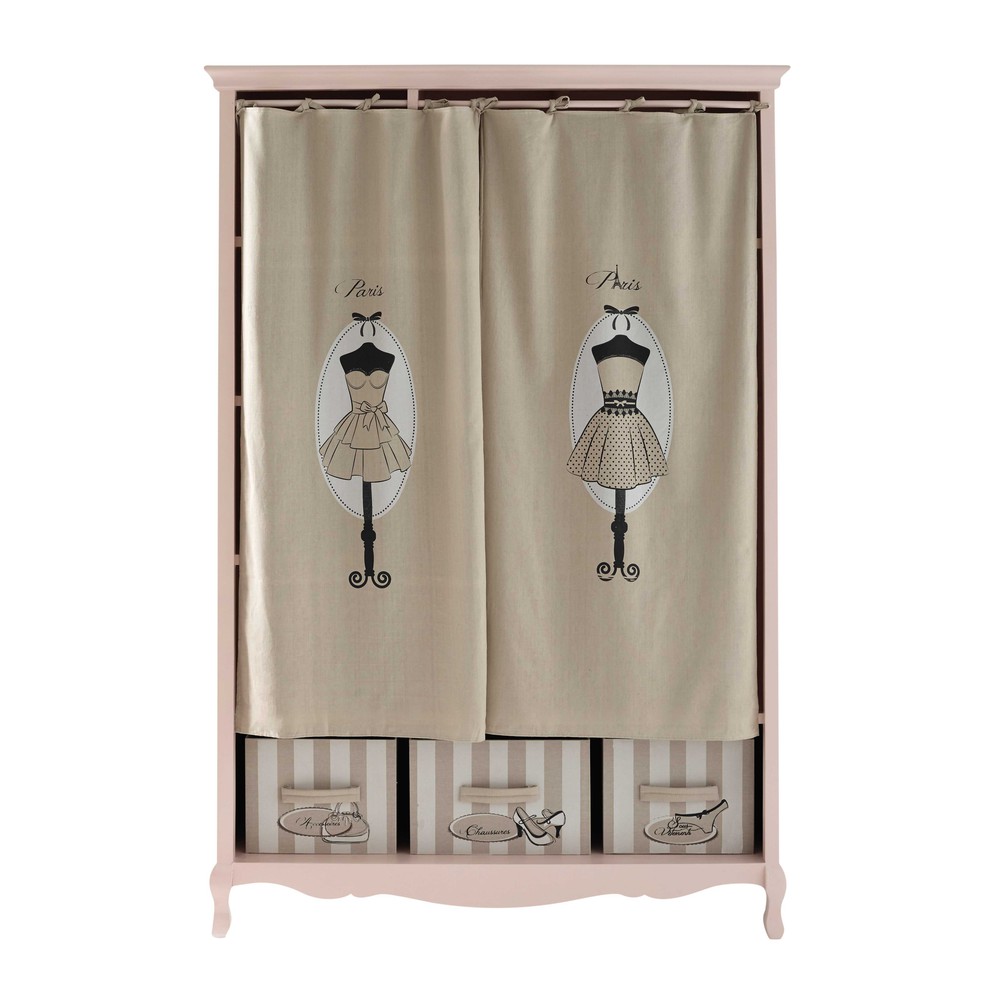 Dressing en bois rose L 130 cm Paris mode Maisons du Monde