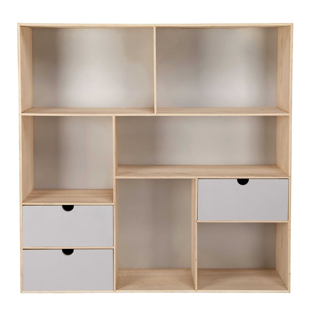 Estantería con 3 cajones gris Maisons du Monde