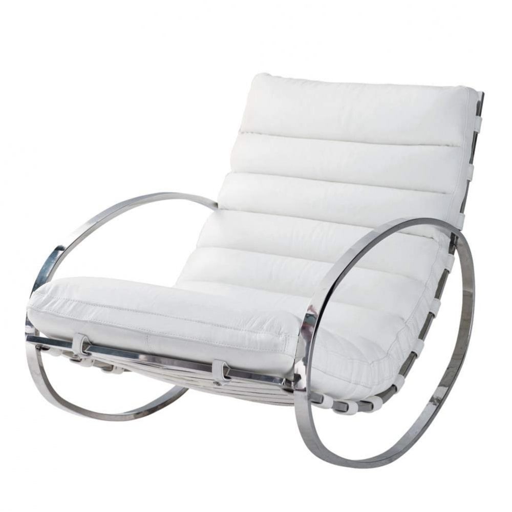 fauteuil a bascule en cuir blanc freud 1000 14 1 110701_1