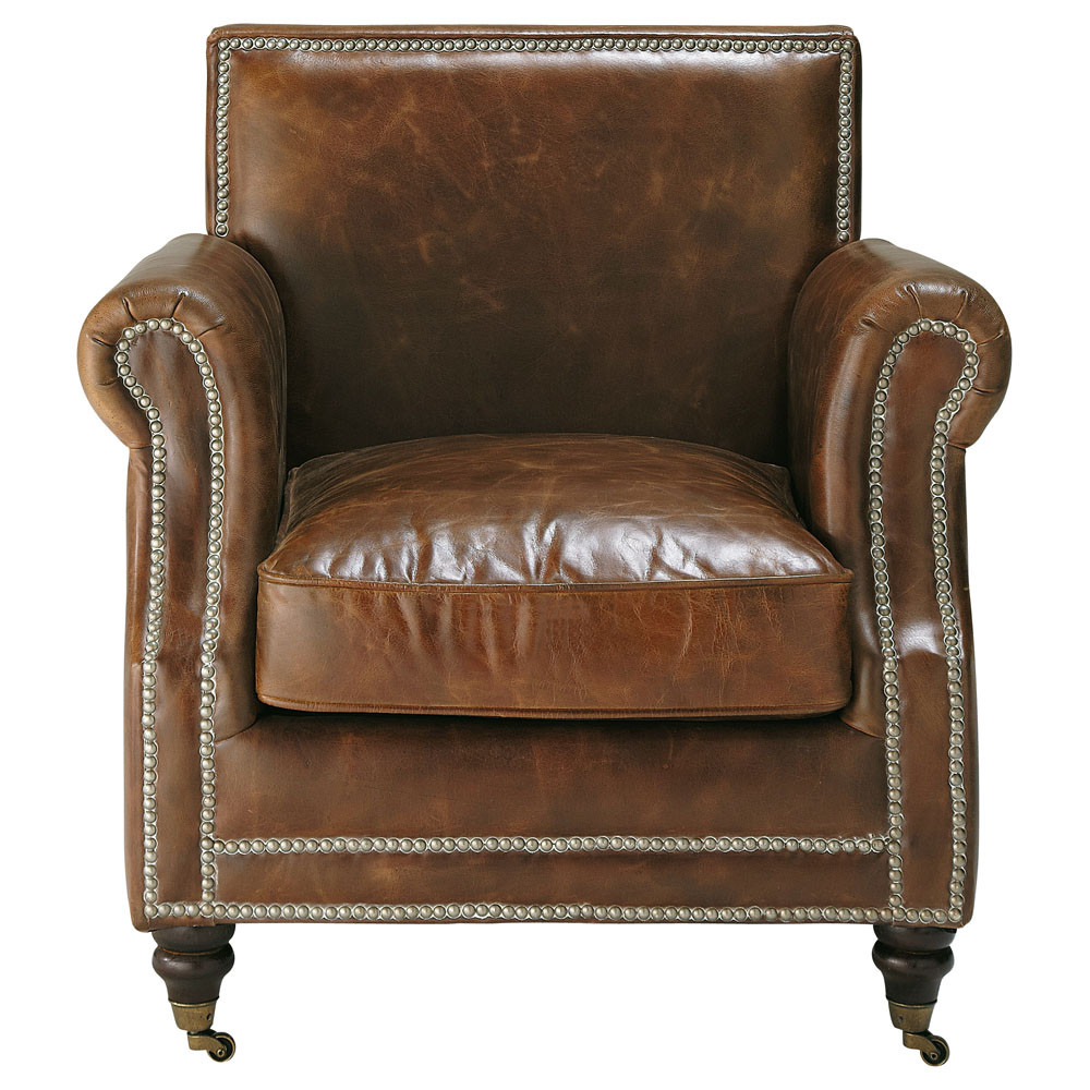 fauteuil en cuir fauteuil 224 roulettes en cuir marron baudelaire maisons du monde fauteuil en cuir fauteuil 224 roulettes en cuir marron baudelaire maisons du monde